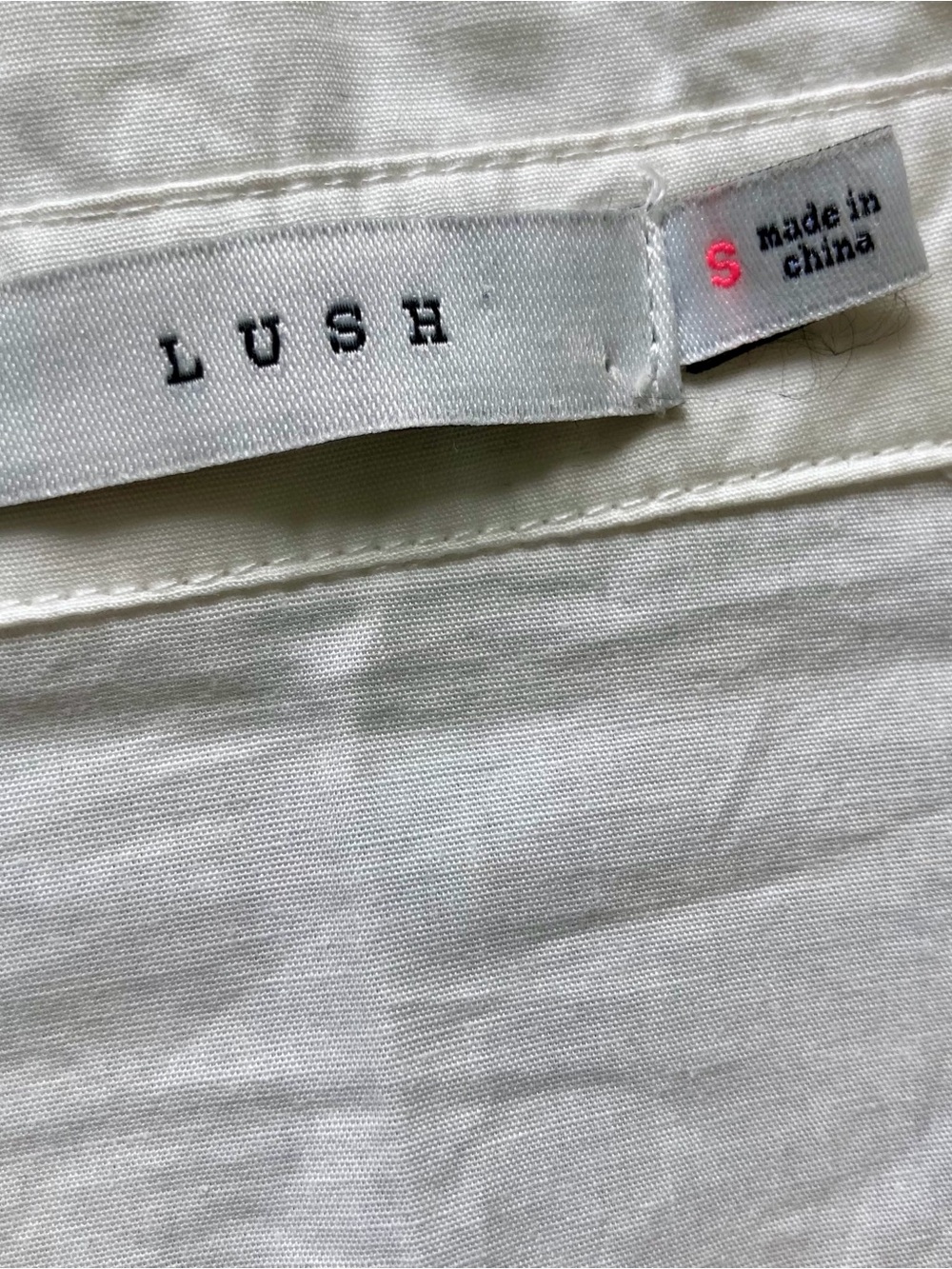 Lush White Classic Shirt Dress - Picture 7 of 10